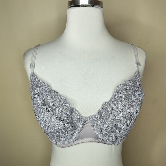 Victoria’s Secret Underwire Bra Floral Lace Lightly Lined - Picture 1 of 7